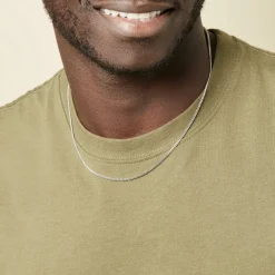 Chaîne Clementine Argent Blanc