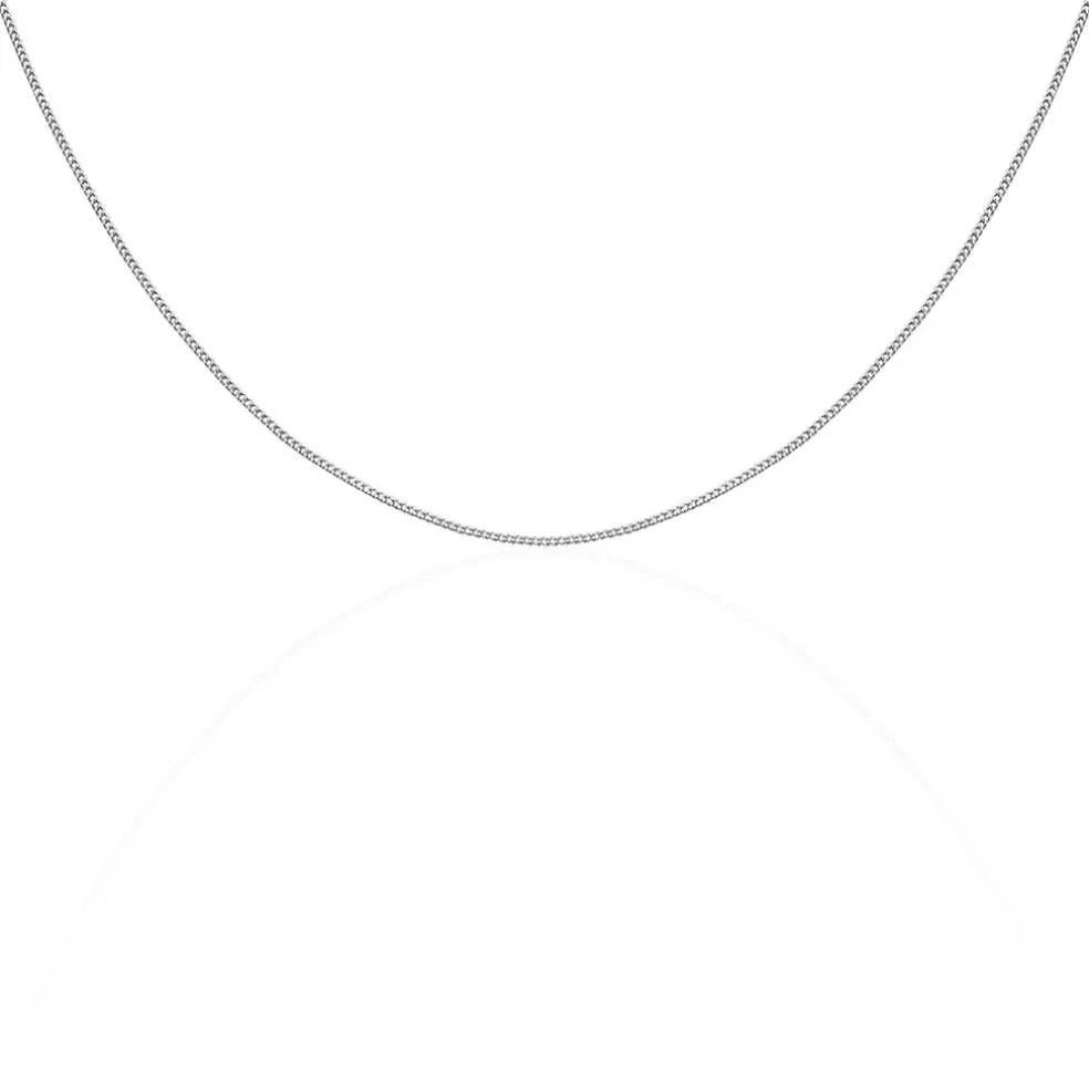 Chaîne Clementine Argent Blanc