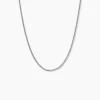 Chaîne Clementine Argent Blanc