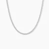 Chaîne Clementine Argent Blanc
