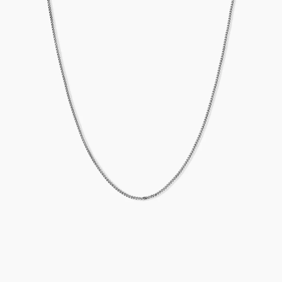 Chaîne Clementine Argent Blanc