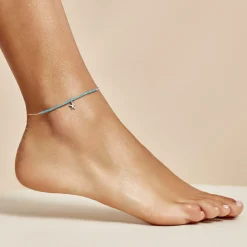 Chaîne De Cheville Argent Blanc Noga Miyuki