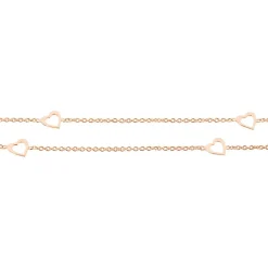 Chaîne De Cheville Daria Argent Rose