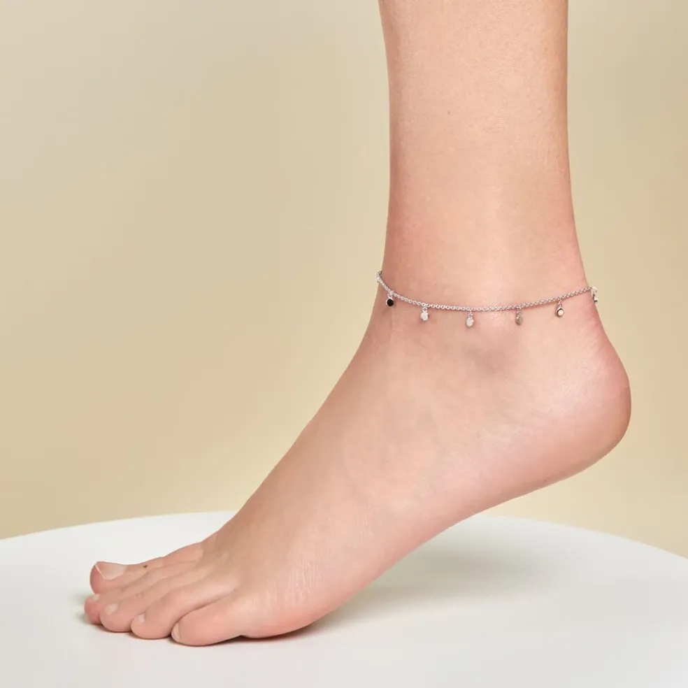 Chaîne De Cheville Fillira Argent Blanc