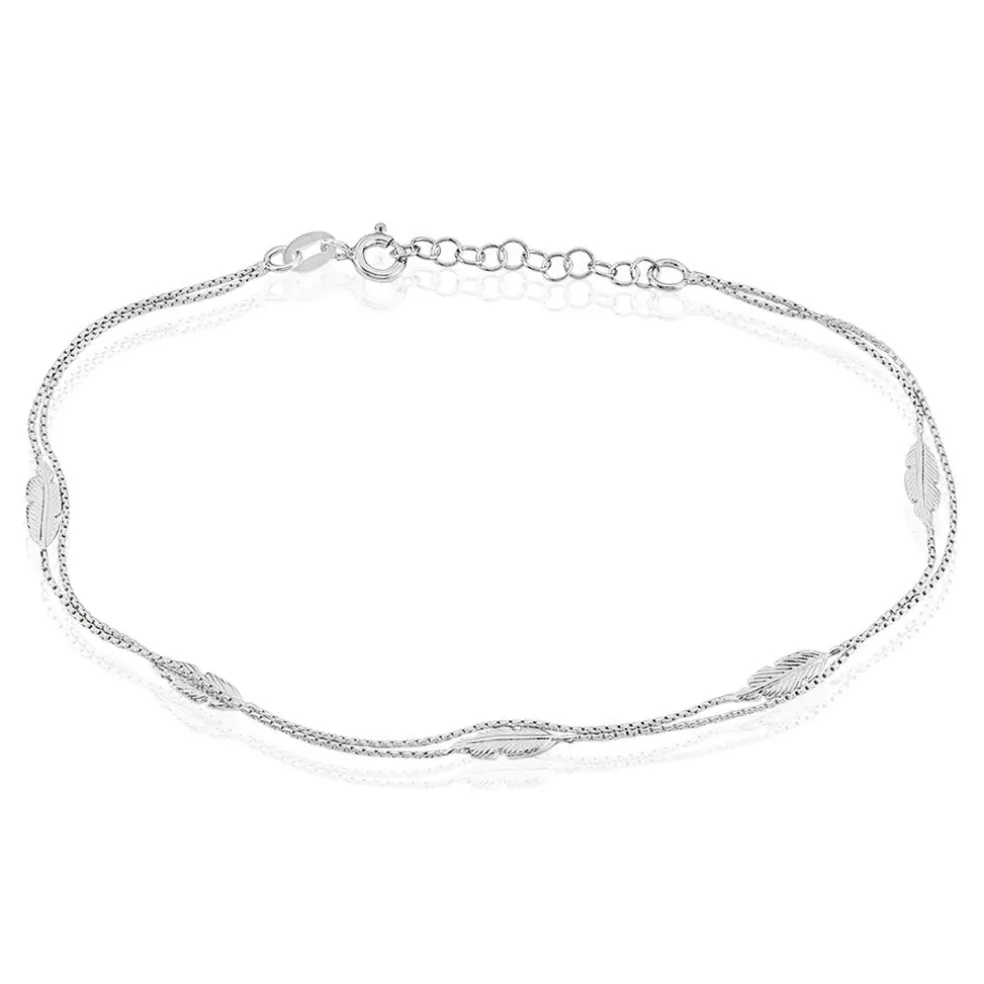 Chaîne De Cheville Hannen Argent Blanc