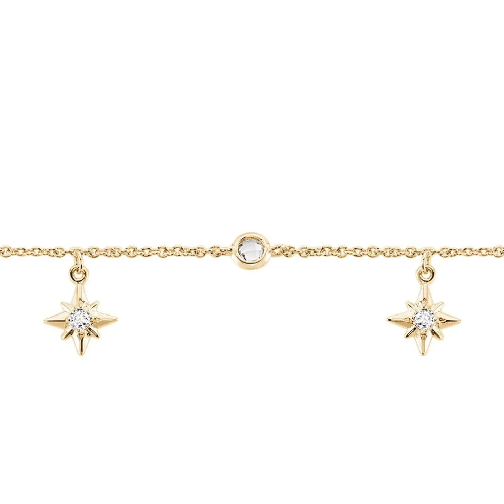 Chaîne De Cheville Lenka Plaqué Or Jaune Oxyde De Zirconium