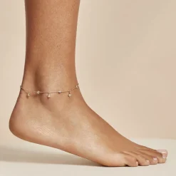 Chaîne De Cheville Lenka Plaqué Or Jaune Oxyde De Zirconium