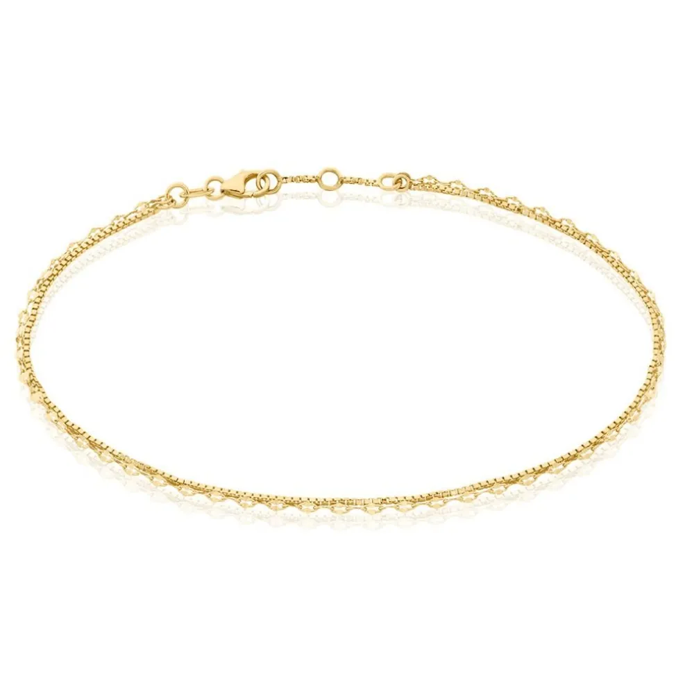 Chaîne De Cheville Lodi Plaqué Or Jaune