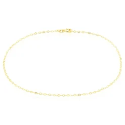 Chaîne De Cheville Maille Forçat Or Jaune