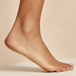 Chaîne De Cheville Maille Forçat Or Jaune