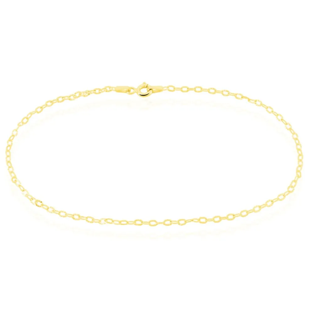 Chaîne De Cheville Maille Solon Or Jaune