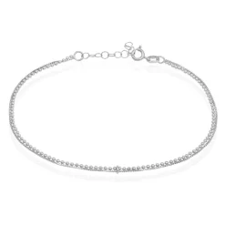 Chaîne De Cheville Marie-nicaise Argent Blanc