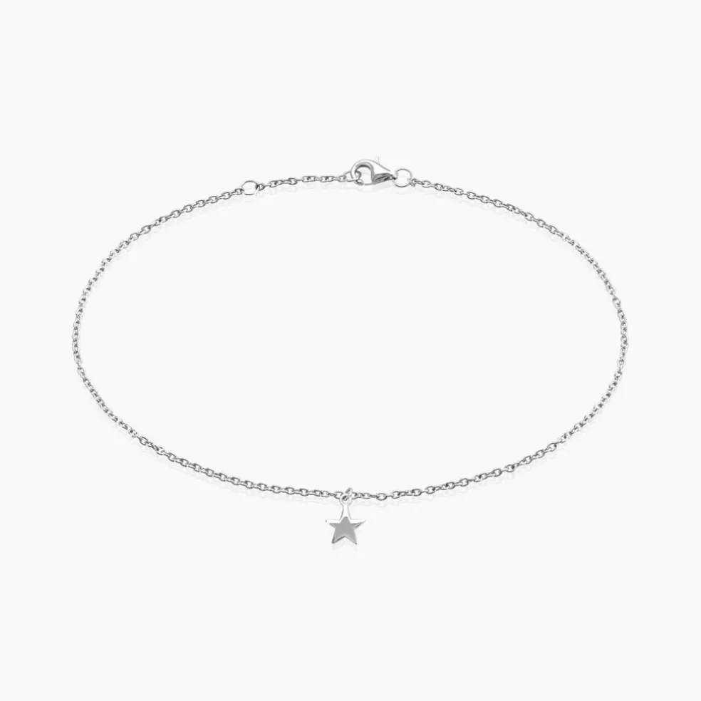 Chaîne De Cheville Padmee Argent Blanc