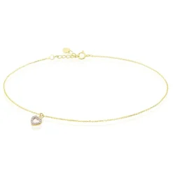 Chaîne De Cheville Samanta Or Jaune Oxyde De Zirconium