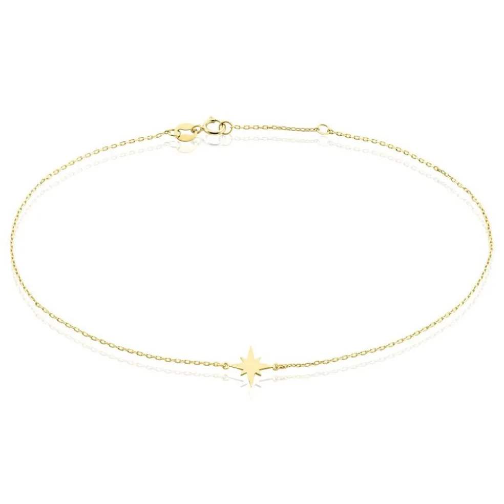 Chaîne De Cheville Stelian Or Jaune