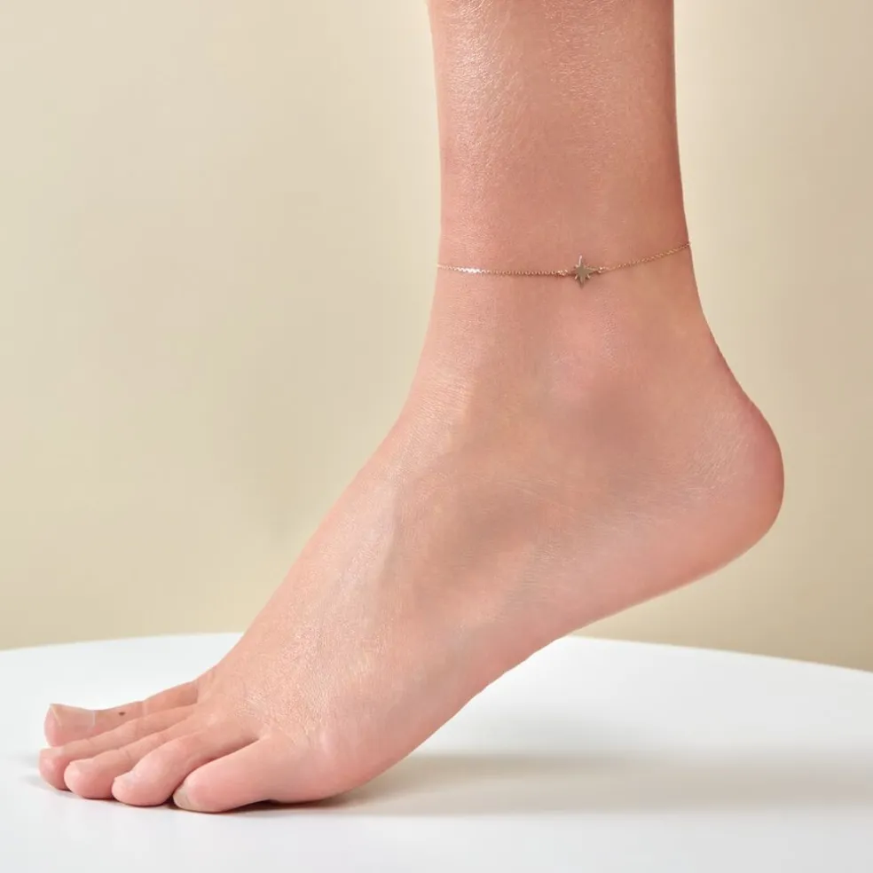 Chaîne De Cheville Stelian Or Jaune