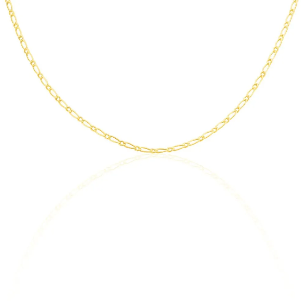Chaîne Esma Maille Alternee 1/3 Or Jaune