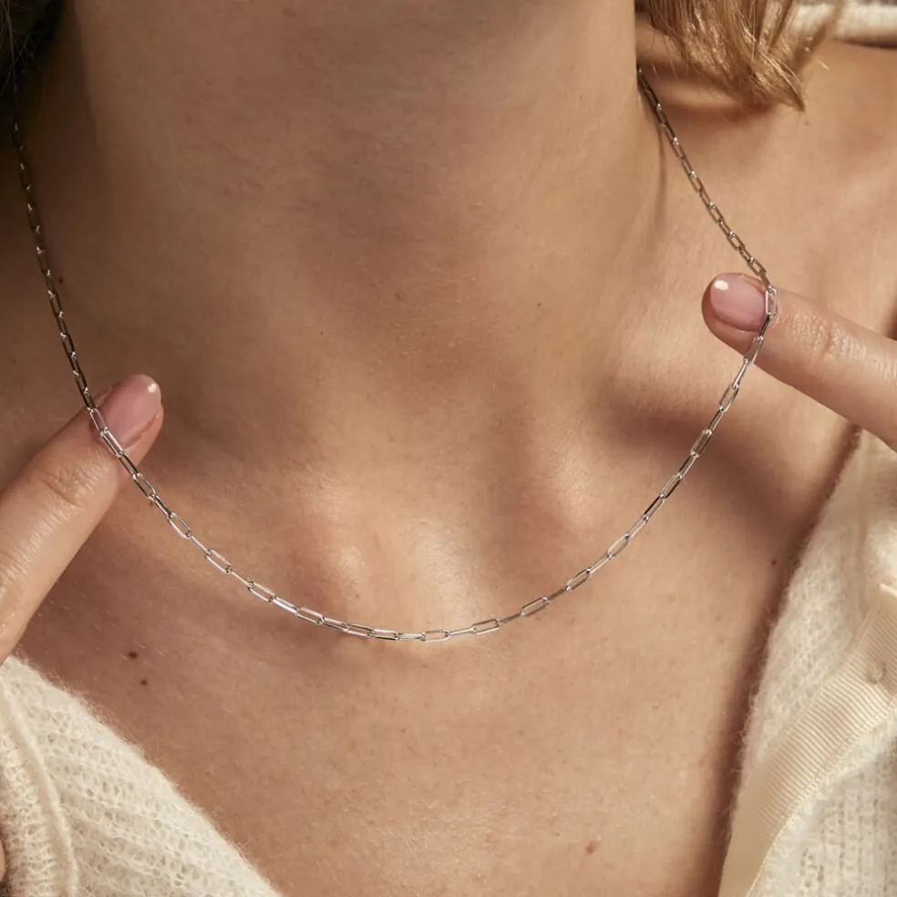 Chaîne Havana Argent Blanc