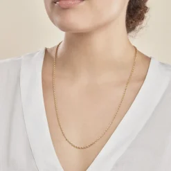 Chaîne Igoa Maille Forçat Diamantee Or Jaune