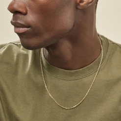 Chaîne Igoa Maille Forçat Diamantee Or Jaune