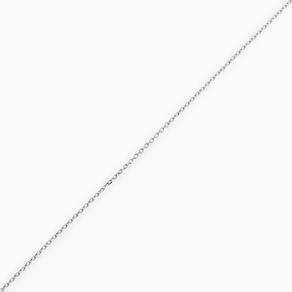 Chaîne Igoa Maille Forçat Diamantee Or Blanc