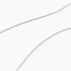 Chaîne Igoa Maille Forçat Diamantee Or Blanc