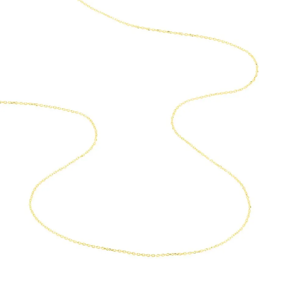 Chaîne Igoa Maille Forçat Diamantee Or Jaune