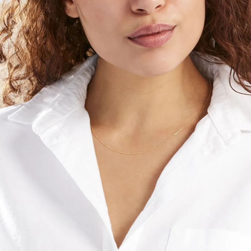 Chaîne Igoa Maille Forçat Diamantee Or Jaune