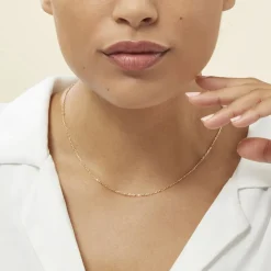 Chaîne Igoa Maille Forçat Diamantee Or Jaune