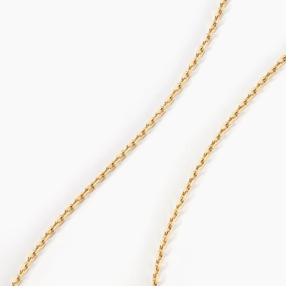 Chaîne Igoa Maille Forçat Diamantee Or Jaune