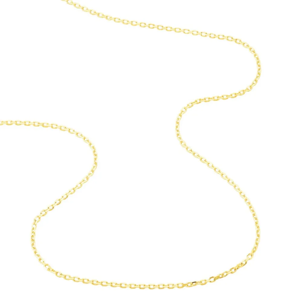 Chaîne Igoa Maille Forçat Diamantee Or Jaune