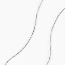 Chaîne Igoa Maille Forçat Diamantee Or Blanc