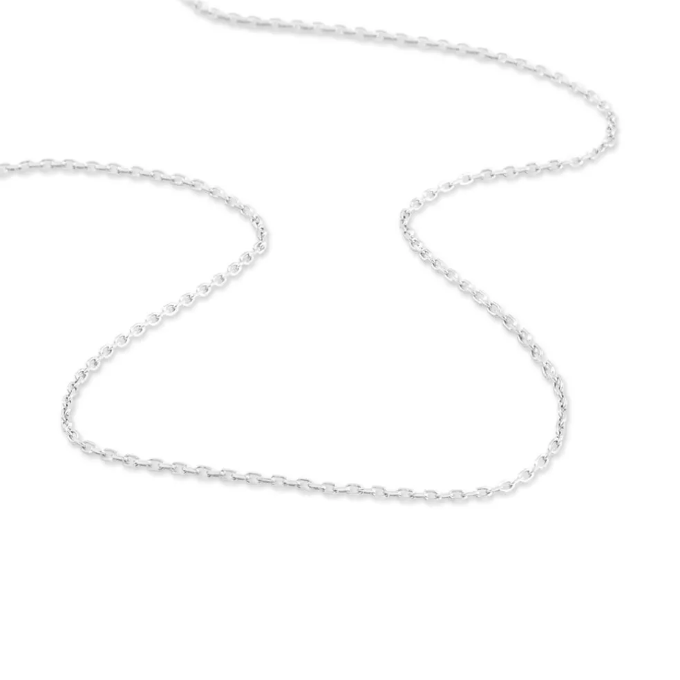 Chaîne Igoa Maille Forçat Diamantee Or Blanc