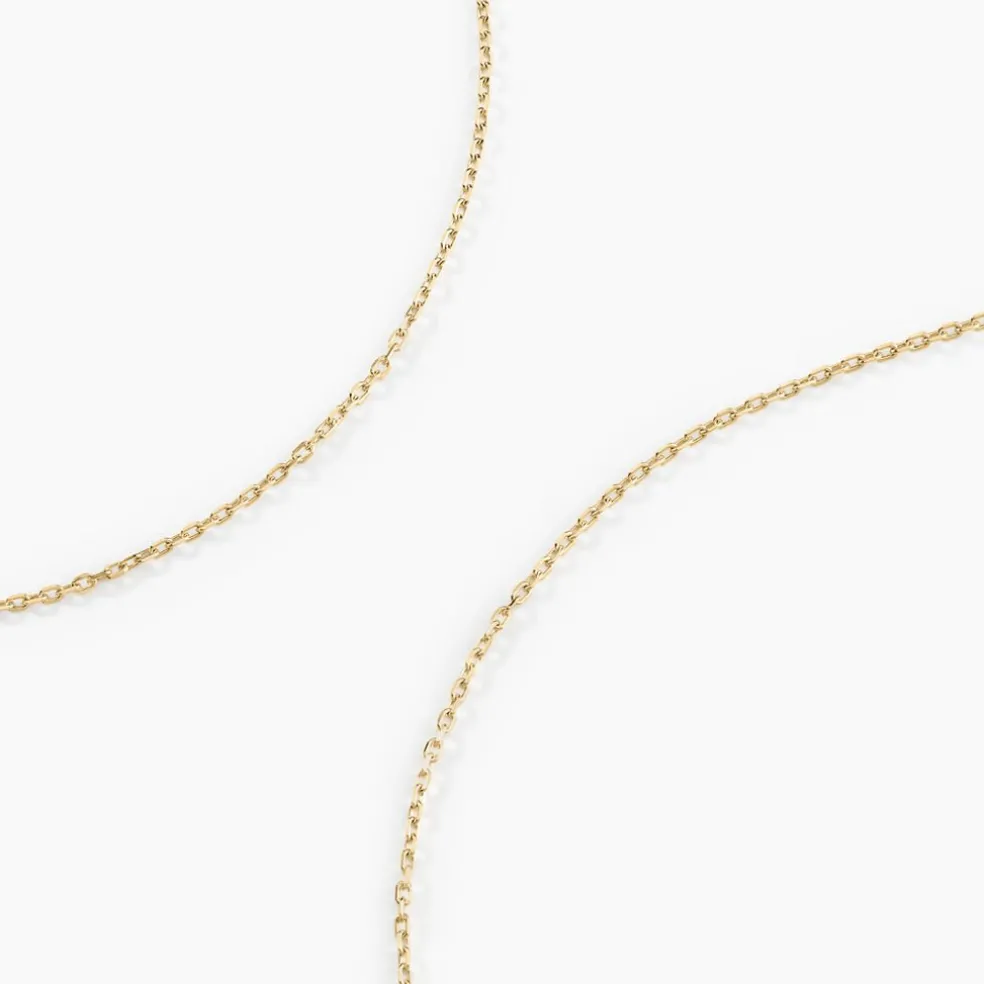 Chaîne Igoa Maille Forçat Diamantee Or Jaune