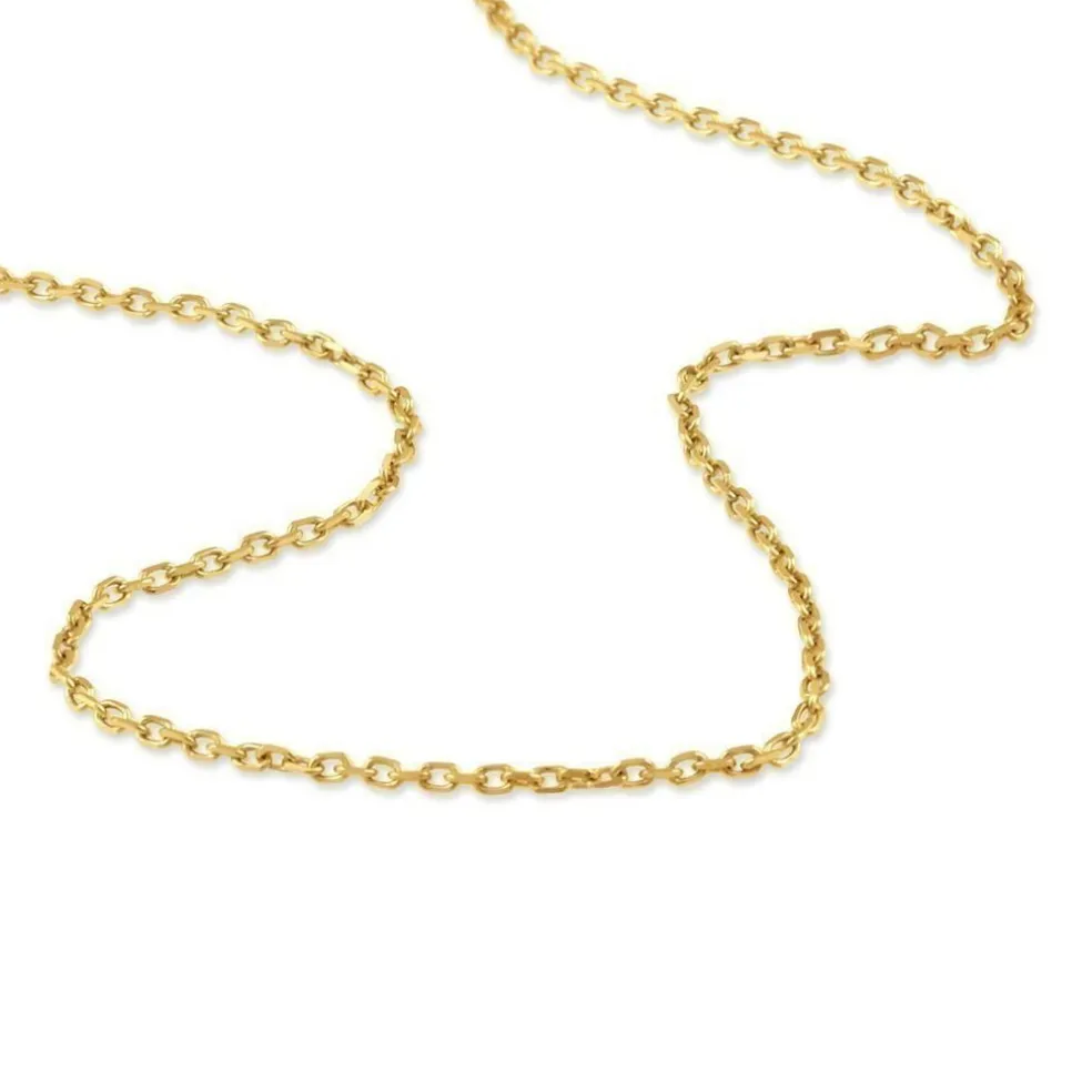 Chaîne Igoa Maille Forçat Diamantee Or Jaune