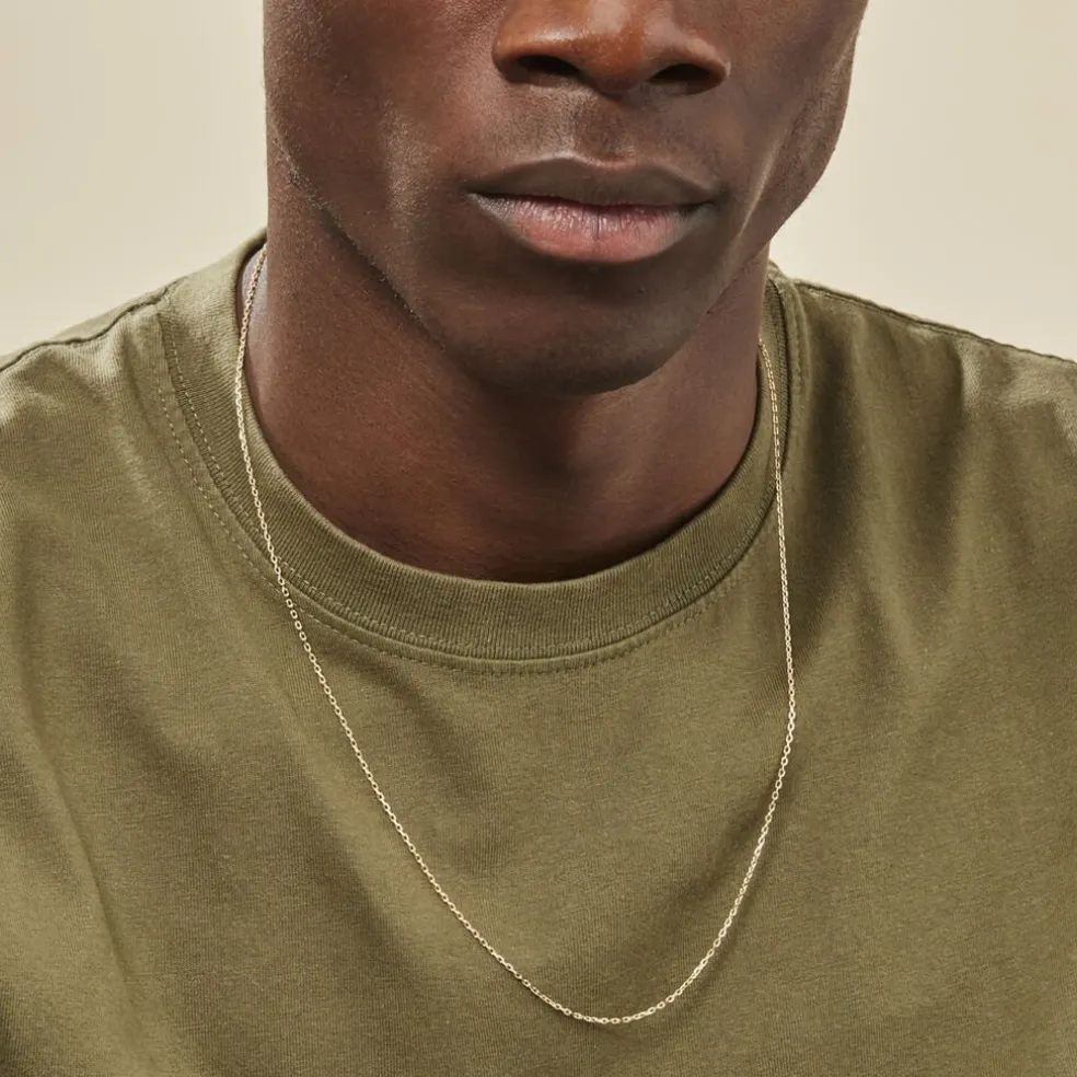 Chaîne Igoa Maille Forçat Diamantee Or Jaune