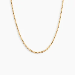 Chaîne Igoa Maille Forçat Diamantee Or Jaune