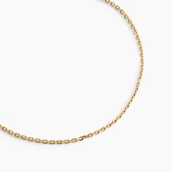 Chaîne Igoa Maille Forçat Diamantee Or Jaune