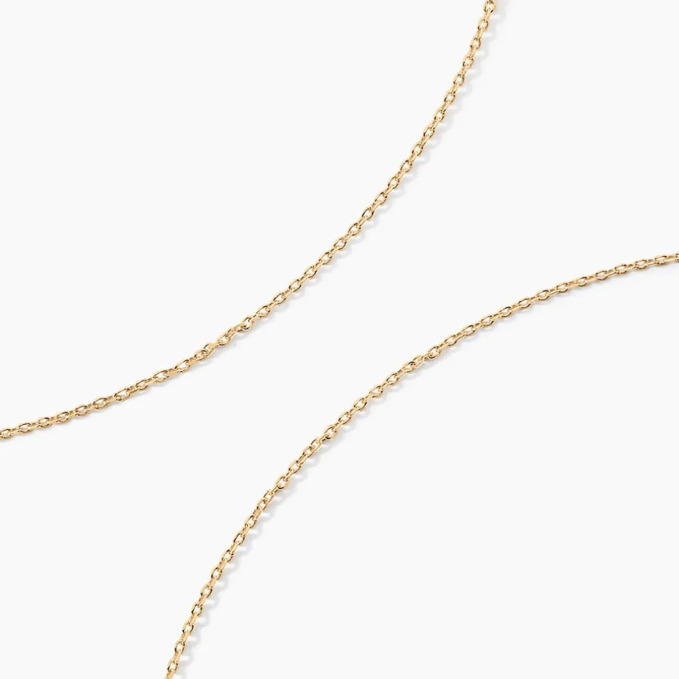 Chaîne Igoa Maille Forçat Diamantee Or Jaune