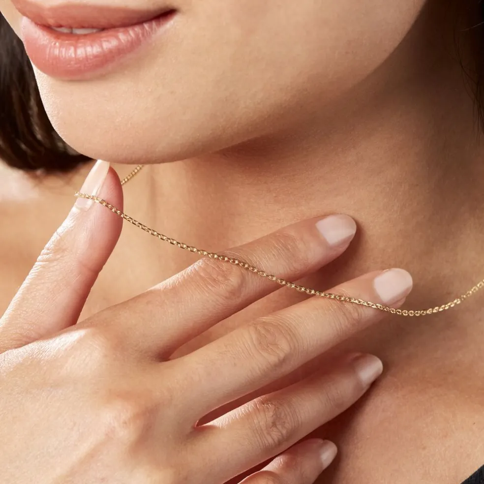 Chaîne Igoa Maille Forçat Diamantee Or Jaune