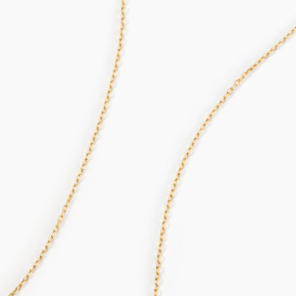 Chaîne Igoa Maille Forçat Diamantee Or Jaune