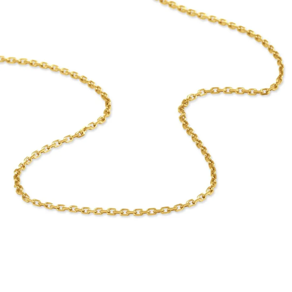 Chaîne Igoa Maille Forçat Diamantee Or Jaune