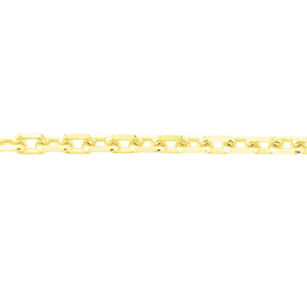 Chaîne Igoa Maille Forçat Diamantee Or Jaune