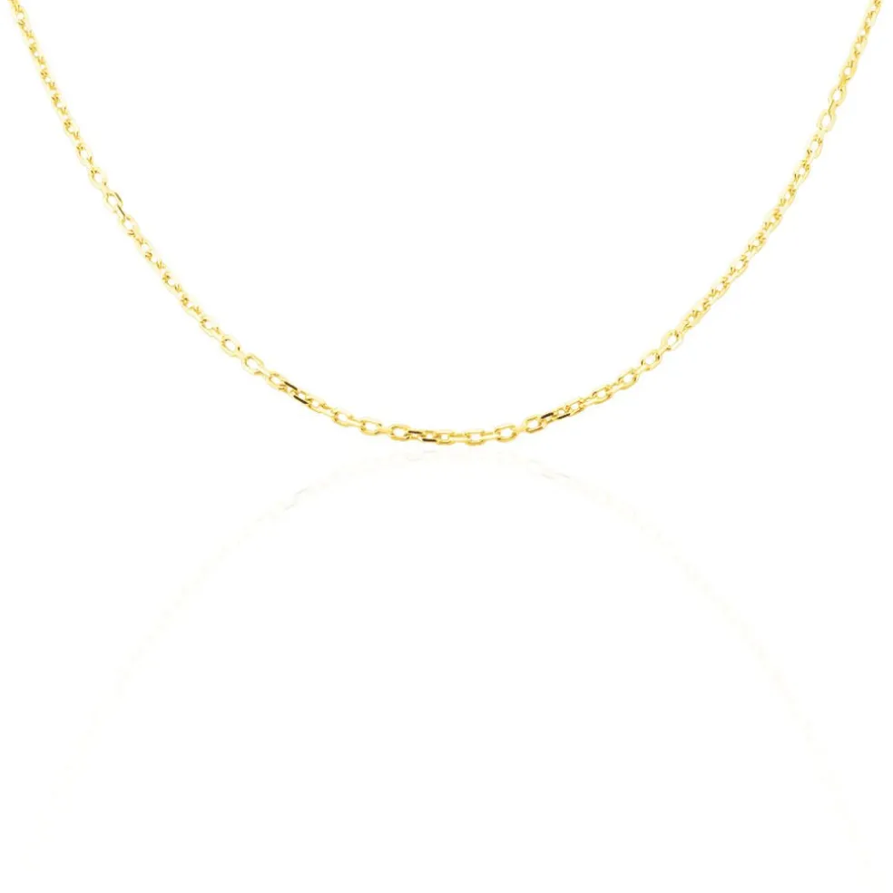 Chaîne Igoa Maille Forçat Diamantee Or Jaune