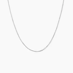 Chaîne Igoa Maille Forçat Diamantee Or Blanc