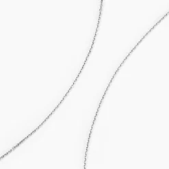 Chaîne Igoa Maille Forçat Diamantee Or Blanc