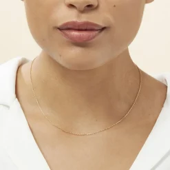 Chaîne Igoa Maille Forçat Diamantee Or Jaune