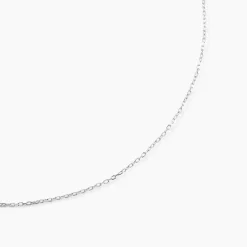 Chaîne Ilan Maille Forçat Ronde Or Blanc