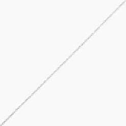 Chaîne Ilan Maille Forçat Ronde Or Blanc