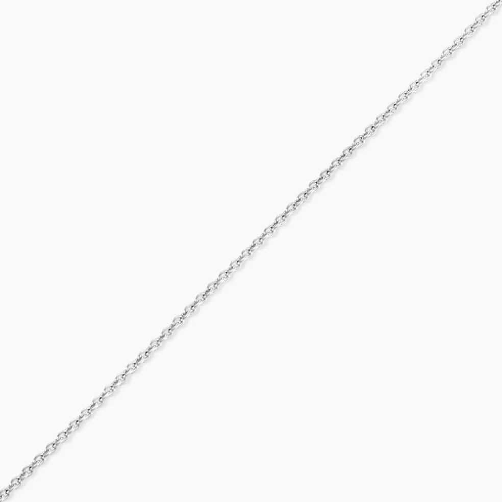 Chaîne Ilda Maille Forçat Limee Or Blanc